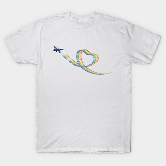 Air Heart T-Shirt by szrashed